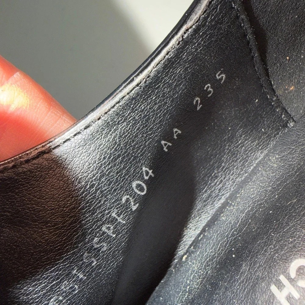 Vincis Bench VTG Black Patent Leather Platform Oxfords‎ Grunge Shoes 23.5 6.5 7